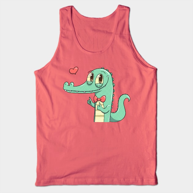 Thumbs Up Gator Tank Top by Jamtastic